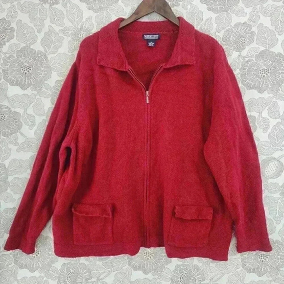 Lands' End 100% Lambswool Full zip Women's Size‎ 3X  8810 - Picture 1 of 8